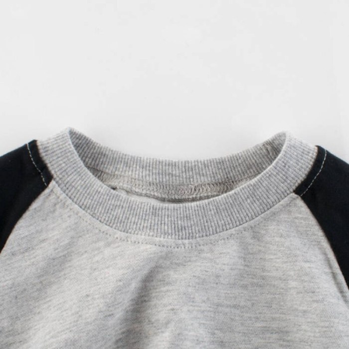 #Kwm01 Children's Hoodless Grey Suit Sweatshirt