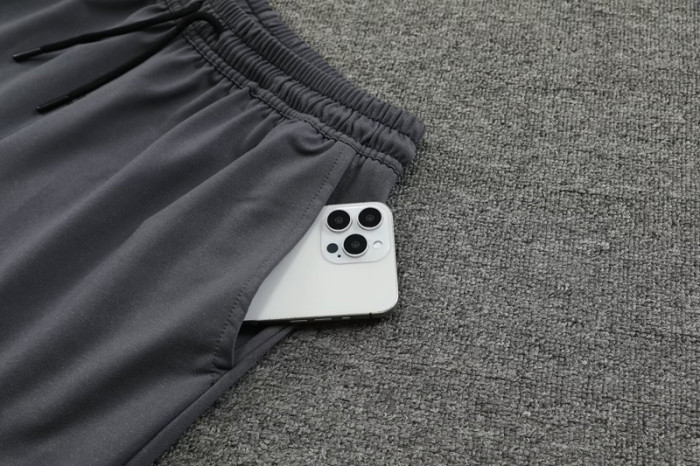 #AKH01 Dark gray Children's Short Suit (High Quality) (pure cotton yarn)