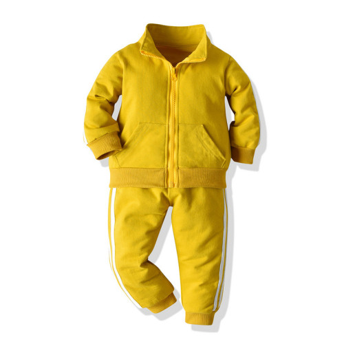 Children's hoodie and pants Yellow #PU003