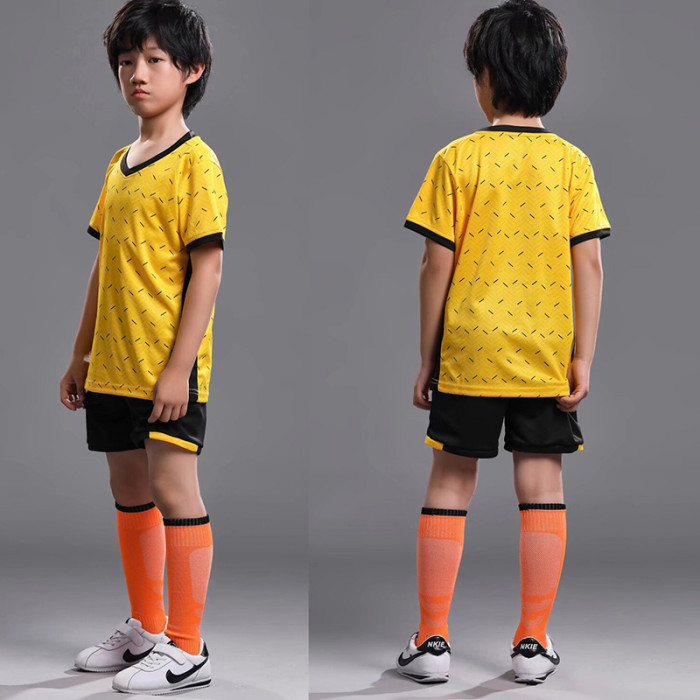 #AK62126 Yellow Children's Shor SportSwear (Customizable)