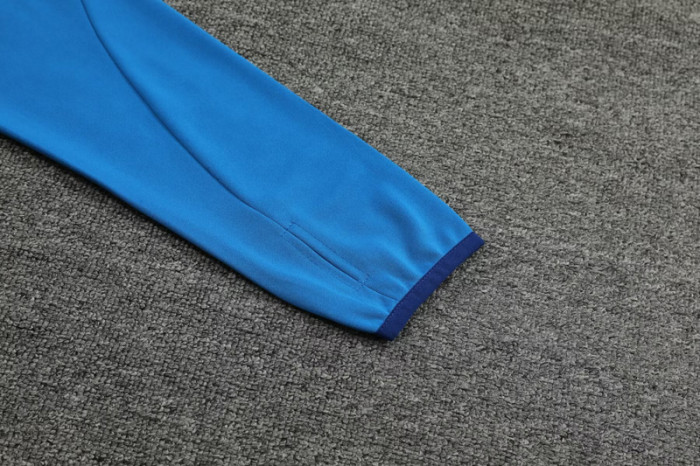 #AHP33 Fancy blue Children's Half Pull Tracksuit Long Suit (High Quality)