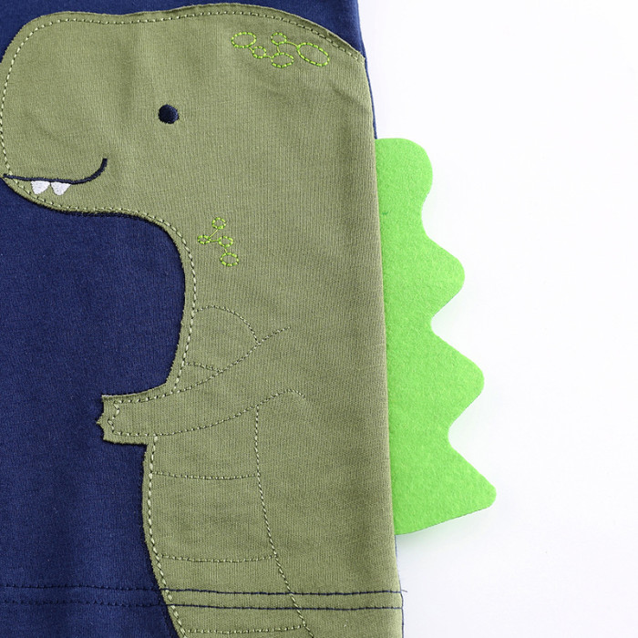 Children's T-shirt shorts set  Dark Blue #028