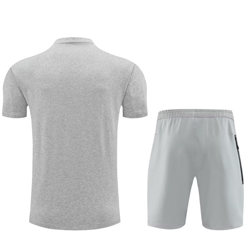 #AKH01 Grey Children's Short Suit (High Quality) (pure cotton yarn)