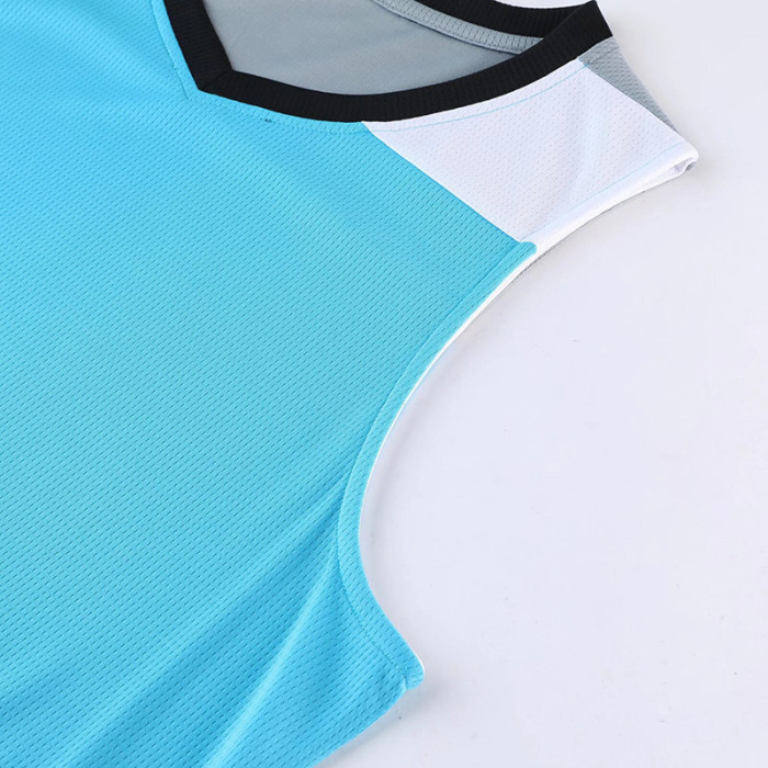 #AK8386 Light blue Children's Vest suit (Customizable)