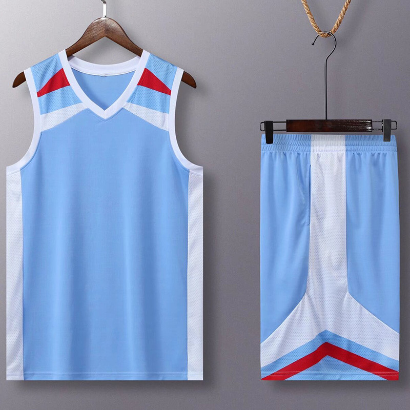 #AK8348 Light blue Children's Vest suit (Customizable)