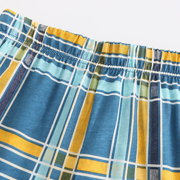 Children's T-shirt shorts set Blue#022