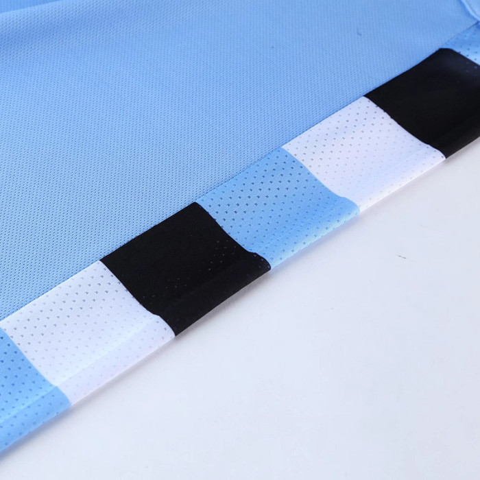 #AK8386 Light blue Children's Vest suit (Customizable)