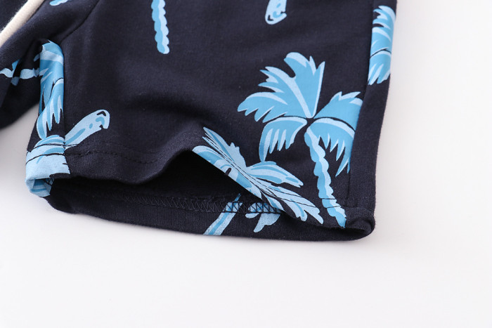 children's new summer shorts Black Blue #DU001