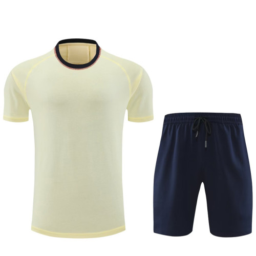 #AKH01 Khaki Children's Short Suit (High Quality) (pure cotton yarn)