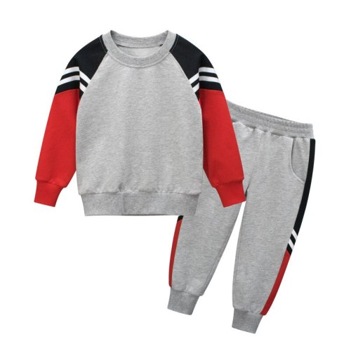 #Kwm01 Children's Hoodless Grey Suit Sweatshirt