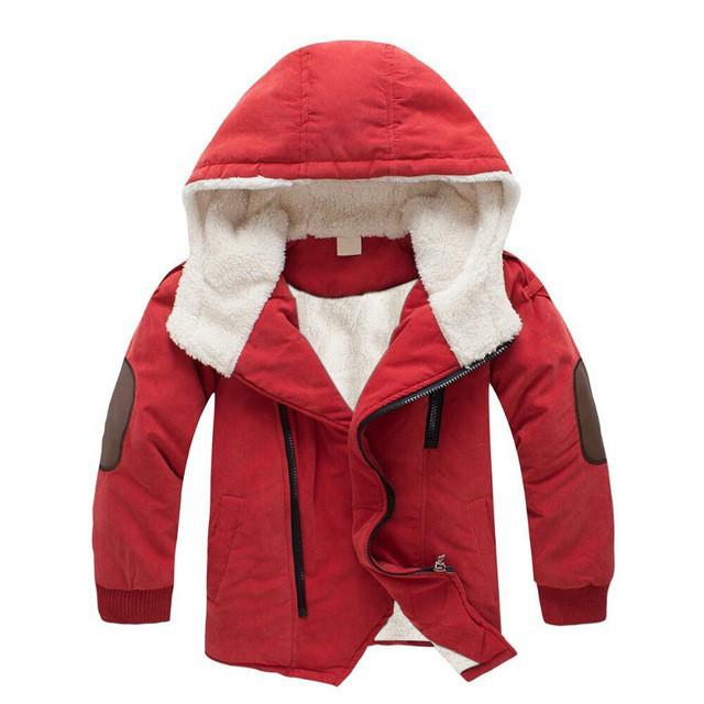 Big Kid Red Lambs thickened fleece hat in long cotton dress #al001
