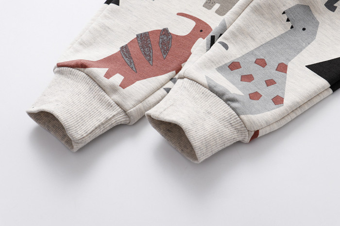 boy's Long Pants Grey Yellow #LP001