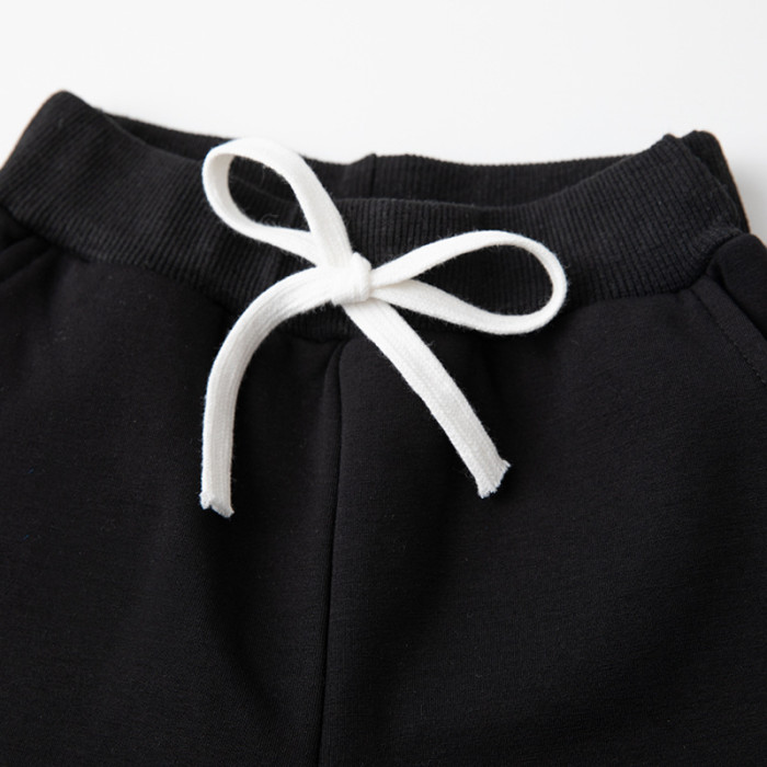 Children's Sports Suit plus fleece Yellow and Black #P007