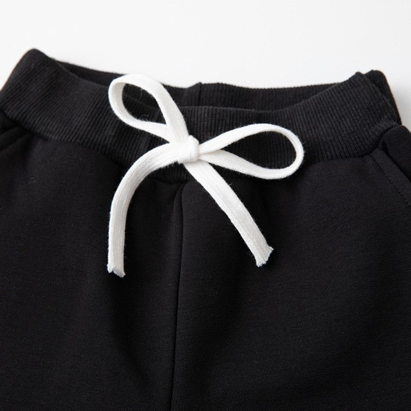 Children's Sports Suit plus fleece Yellow and Black #P007