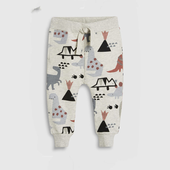 boy's Long Pants Grey Yellow #LP001