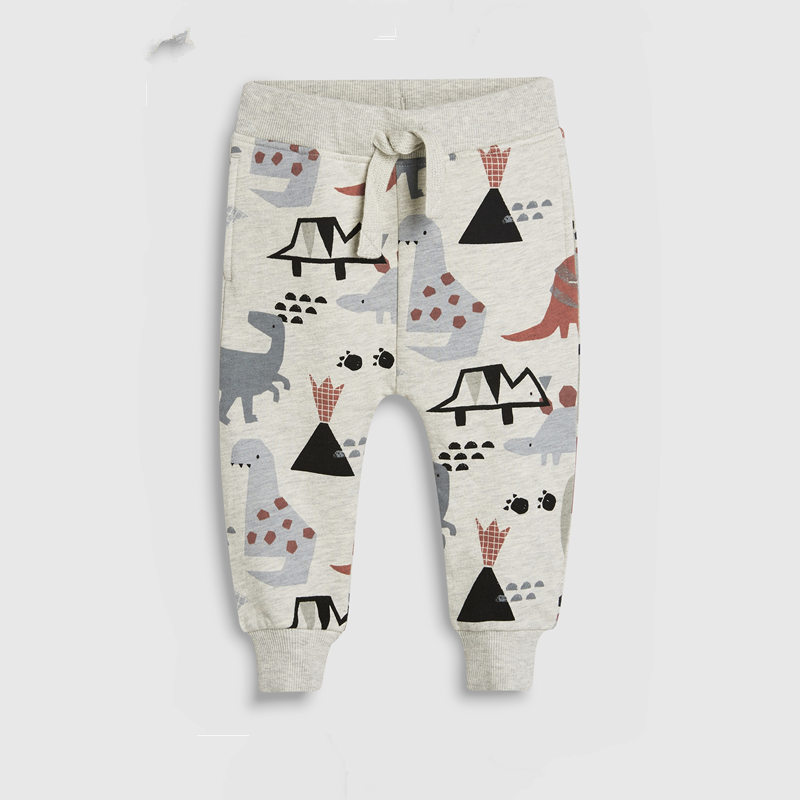 boy's Long Pants Grey Yellow #LP001