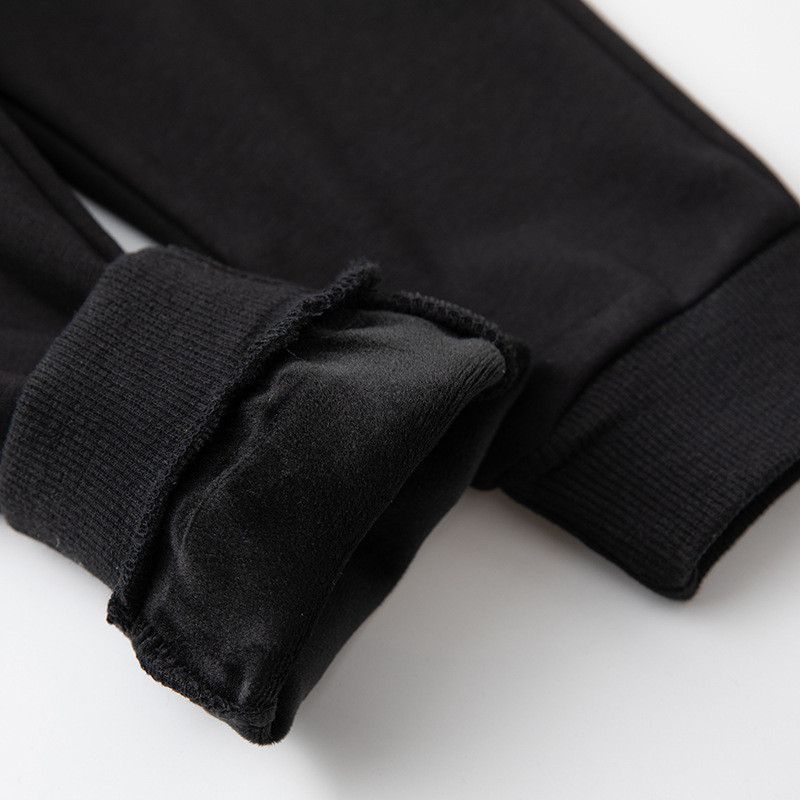 Children's Sports Suit plus fleece Yellow #001