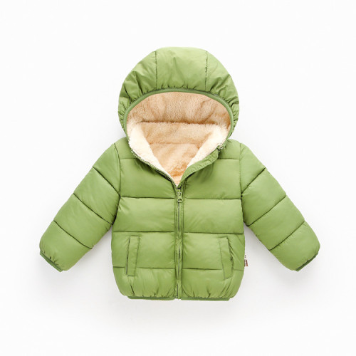 Children's Green fleece padded clothes #CD01