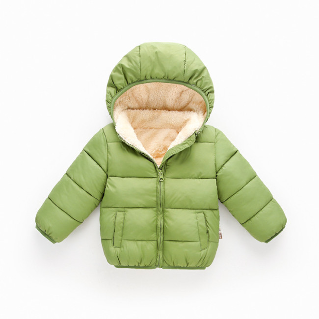 Children's Green fleece padded clothes #CD01