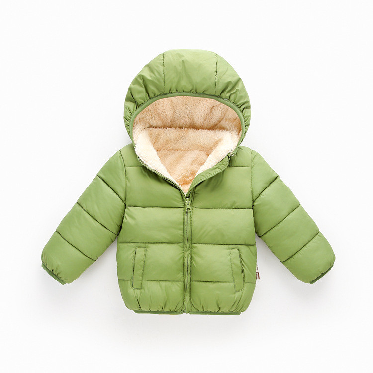 Children's Green fleece padded clothes #CD01