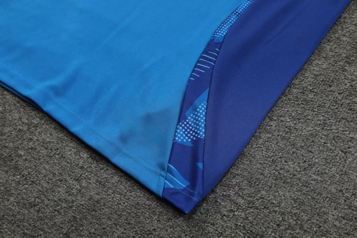 #AHP33 Fancy blue Children's Half Pull Tracksuit Long Suit (High Quality)