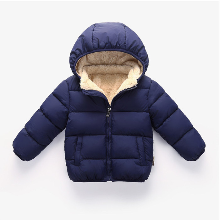 Children's royal blue fleece padded clothes #CD01