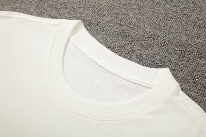 #AKH01 White Children's Short Suit (High Quality) (pure cotton yarn)