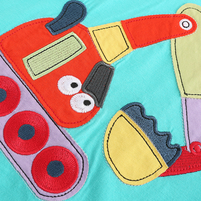 Children's T-shirt shorts set Blue#022