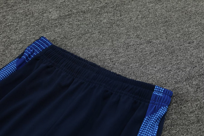 #AHP33 Fancy blue Children's Half Pull Tracksuit Long Suit (High Quality)