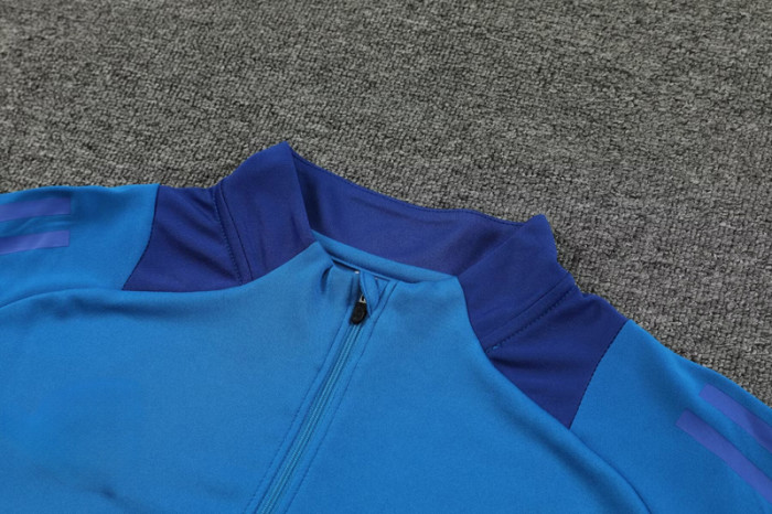 #AHP33 Fancy blue Children's Half Pull Tracksuit Long Suit (High Quality)