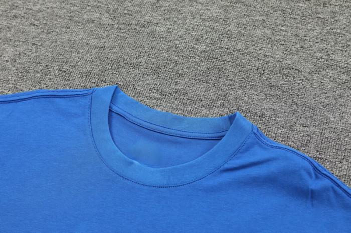 #AKH01 Blue Children's Short Suit (High Quality) (pure cotton yarn)