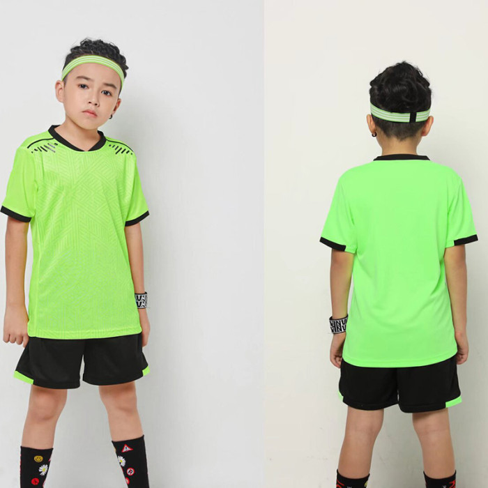 #AK9209 Green Children's Shor SportSwear (Customizable)