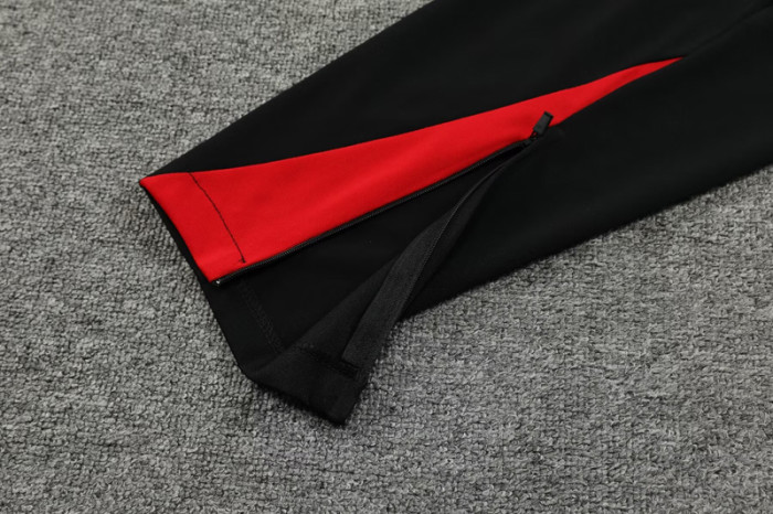 #AHP01 Black Children's Half Pull Tracksuit Long Suit (High Quality)