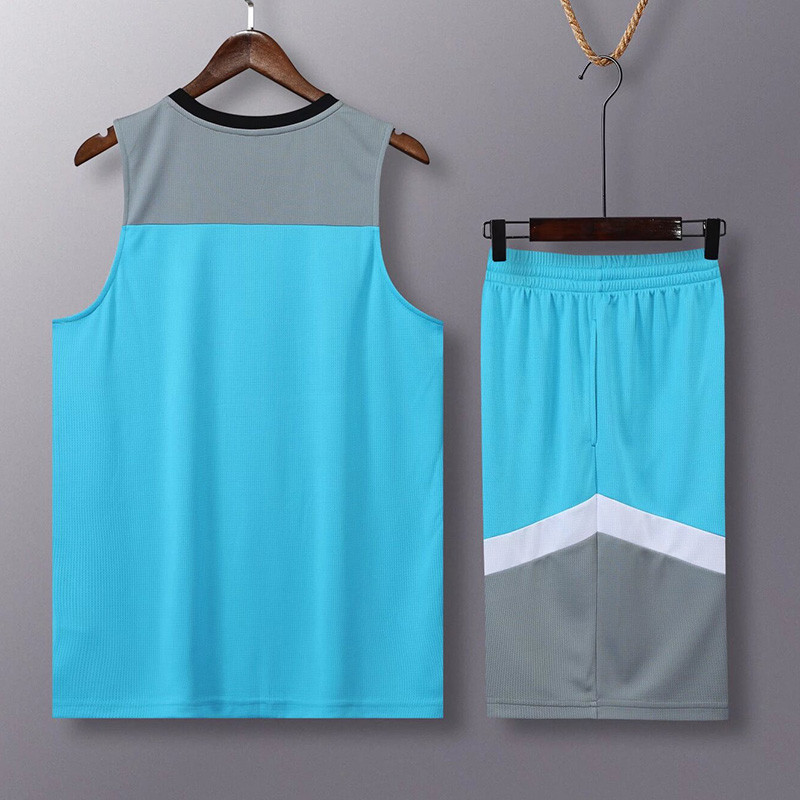 #AK8386 Light blue Children's Vest suit (Customizable)