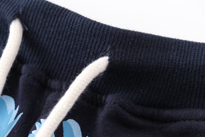 children's new summer shorts Black Blue #DU001