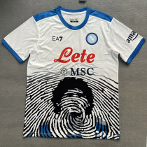 21-22 Napoli White Commemorative Edition Fans Soccer Jersey
