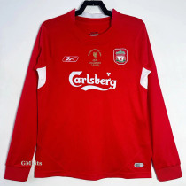 2004-2005 LIV Home Long Sleeve Retro Soccer Jersey (长袖)欧冠决赛版