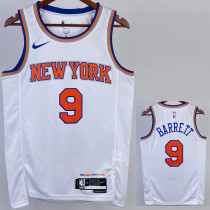 22-23 KNICKS BARRETT #9 White Top Quality Hot Pressing NBA Jersey