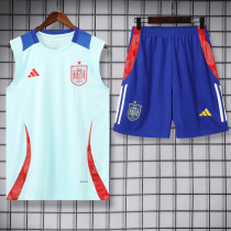 24-25 Spain Light blue Tank top and shorts suit