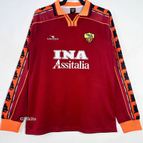 1998-1999 Roma Home Long Sleeve Retro Soccer Jersey (长袖)