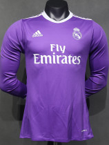 2016-2017 RMA Away Player Version 长袖球员 Long Sleeve Retro Soccer Jersey