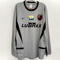 2002-2003 Flamengo GoalKeeper Grey Long Sleeve Retro Soccer Jersey (长袖)