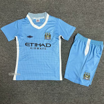 2011-2012 Man City Home Kids Retro Soccer Jersey