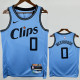 24-25 Clippers WESTBROOK #0 Blue City Edition Top Quality Hot Pressing NBA Jersey