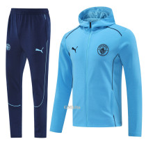 24-25 Man City Light blue Hoodie Jacket Tracksuit #01