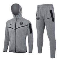 24-25 PSG Grey Hoodie Jacket Tracksuit #F581