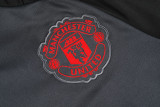 24-25 Man Utd Dark gray Kids Half Pull Tracksuit (童装)(半拉链)