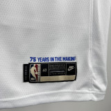 KNICKS BRUNSON #11 White 75th Anniversary Retro NBA Jersey