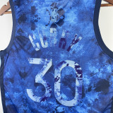 22-23 WARRIORS CURRY #30 Blue Glory Edition Top Quality Hot Pressing NBA Jersey (V领) 荣耀版