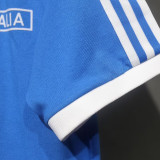 2024 Italy Blue Casual Retro Edition T-Shirts (High Quality)